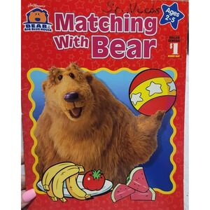 Bear in the Big Blue House Matching With Bear Workbook 2004 Jim Henson Vintage